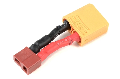 G-Force RC - Power adapterkabel - Deans connector man.  XT-90 connector man. - 12AWG Siliconen-kabel - 1 st